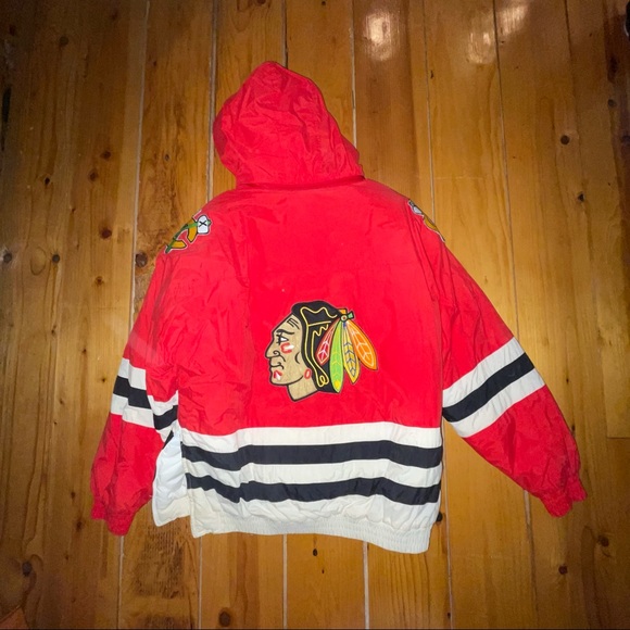 Vintage Chicago Blackhawks Jacket Jersey - Picture 5 of 7